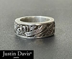 JUSTIN DAVIS Holy Sacrament ジャスティンデイビス ホリーサクラメント リング ロゴ クラウン SILVER925 指輪 正規品