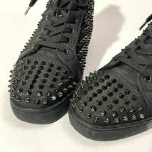 Christian louboutin LOUIS SPIKESクリスチャン ルブタン ルイス スパイク スタッズ ハイカット メンズ スニーカー シューズ 正規品_画像3