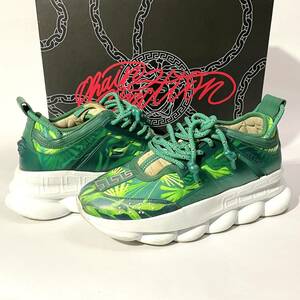 限定 VERSACE Chain Reaction Jungle chunky sole sneaker ヴェルサーチ チェーン リアクション ジャングル スニーカー イタリア製 正規品