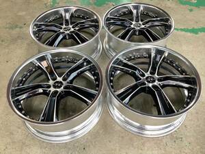 J64◆WEDSマーヴェリック005S4本Set20×8.5J+40PCD114.3/5H◆深リムリバース◆アルヴェルSAIカムリクラウン