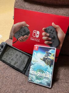 Nintendo Switchグレー新モデル おまけゼルダの伝説ティアーブオブザキングダム