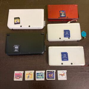 Nintendo 任天堂 ニンテンドー 3DS LL 2台 3DS 3台 本体まとめて5台 3DS ソフト5点 ポケットモンスターX 妖怪ウォッチ3 桃太郎電鉄2017など