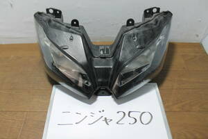 ☆　カワサキ　ニンジャ250　ZX6R　EX250L　ヘッドライト　ガード　23004-0326　3MH074　50R-00　