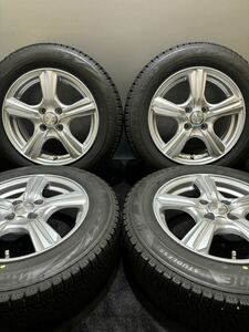 185/65R15 BRIDGESTONE/VRX2 21年製 VIOLENTO 15インチ 6J ＋45 100 4H スタッドレス 4本 (南4-D861)