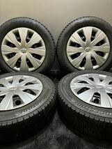 175/65R15 BRIDGESTONE/VRX2 20年製 トヨタ 純正 スチール 15インチ 5J ＋39 100 4H スタッドレス 4本 アクア ヴィッツ (南5-D866)_画像1