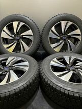 225/60R17 BRIDGESTONE/DM-V2 17年製 スバル 純正 17インチ 7J ＋55 100 5H スタッドレス 4本 フォレスター (南7-D930)_画像1