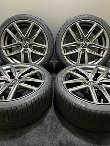 225/40 255/35R18 DUNLOP/WINTER MAXX 03 20年製 レクサス IS F-SPORT 純正 18インチ 8/8.5J +45/50 114.3 5H スタッドレス 4本 (1-D957)