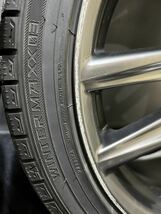 225/40 255/35R18 DUNLOP/WINTER MAXX 03 20年製 レクサス IS F-SPORT 純正 18インチ 8/8.5J +45/50 114.3 5H スタッドレス 4本 (1-D957)_画像3