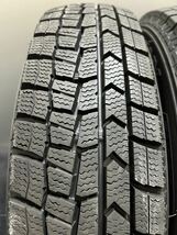 145/80R13 DUNLOP/WINTER MAXX WM02 21年製 ダイハツ 純正 スチール 13インチ 4J ＋40 100 4H スタッドレス 4本 ミラ ムーヴ (南1-E148)_画像6