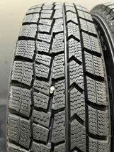 145/80R13 DUNLOP/WINTER MAXX WM02 21年製 ダイハツ 純正 スチール 13インチ 4J ＋40 100 4H スタッドレス 4本 ミラ ムーヴ (南1-E148)_画像8