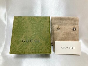 キングラム[01]GUCCI　グッチ ダブルGロゴ フラワースタッズ ピアス 925 シルバー 1.9ｇ【送料無料】N026