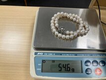 キングラム[03]【送料無料】SILVER　真珠　淡水パールネックレス　9.0mm～9.1mm　46cm（42cm）　54.6ｇ　＠111801_画像10