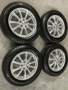 ホットスタッフ　エクシーダー17x7j＋37 114.3 5H ダンロップ　ウィンターマックス02 225/60R17 約7〜8部山　中古　30アルファード等に