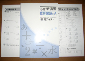 [塾専用教材] 必修新演習 算数・国語(合本) 小5 夏期テキスト