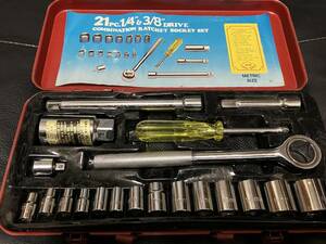  ratchet wrench set 21PC 1/4&3/8 DRIVE COMBINATION RATCHT SOKET SET