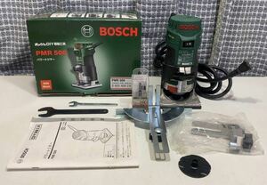 送料無料　PMR500　パワートリマー　美品　BOSCH　元箱　ボッシュ　付属品　500W　完品　トリマー　送料込み　30000回転　パワー　溝掘り機