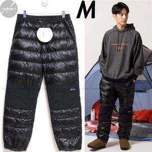 M 新品 NANGA MOUNTAIN LODGE DOWN PANTS ブラック ナンガ マウンテン ロッジ ダウン パンツ 黒 ND2241-1I306 キャンプ 登山