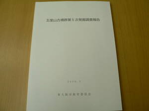 五里山古墳群第5次発掘調査報告　2009年　東大阪市　　VⅡ