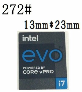 272# 第十一代【intel evo POWERED BY CORE vPRO i7】エンブレムシール　■13*23㎜■ 条件付き送料無料