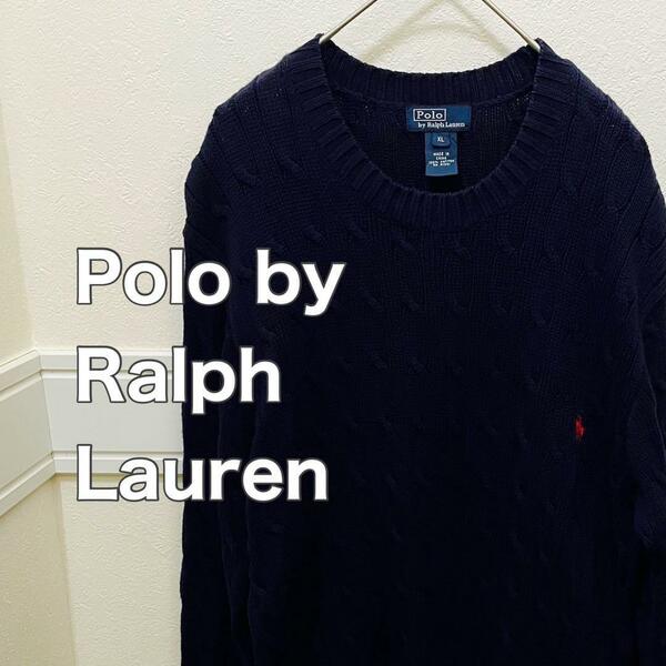 Polo by Ralph Lauren ケーブルニット　XL レディース