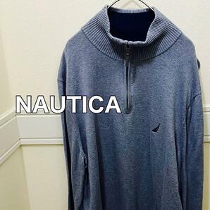 ノーティカ　NAUTICA ニット　セーター ハーフジップ　L