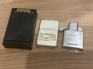 【189】R.W.LOVELESS MAKER ZIPPO ジッポー ライター ラブレス ダブルヌード インサイドユニット コレクション レトロ 