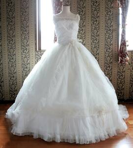 Eliecae Lee ka. puff sleeve high class wedding dress 9 number M size Matsuo MATSUO