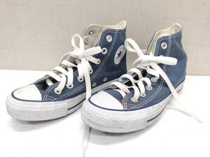 送料無料g26584 CONVERSE コンバース ALL STAR オールスター ハイカット スニーカー ネイビー 22.5cm 靴