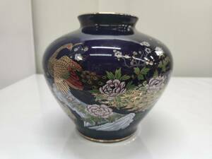 送料無料g27389 明陶 花瓶 花器 花入れ フラワーベース 骨董 壺 壷 つぼ 置物 飾り オブジェ インテリア オーナメント コレクション 工芸品