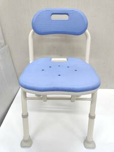 送料無料g26470 安寿 アロン化成 コンパクト 折りたたみ シャワーベンチ シャワーチェア IC 背もたれ付き 介護用品 椅子 青 ブルー ヘルス
