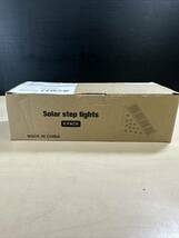 solar step lights ソーラーステップライト LED 屋外 階段 足元 照明 ライト 6個入り_画像1