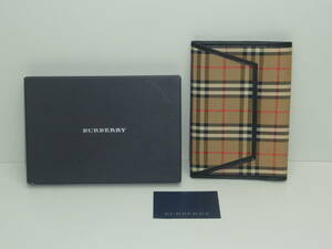 Burberry 手帳カバー　バーバリー 箱付 ノバチェック