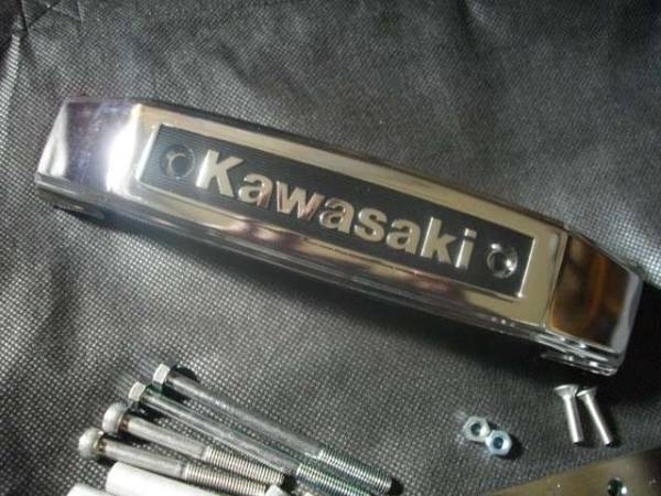 ゼフアー750 ZEPHYR750 ゼフアー750 メッキ フロント ステム 三つ又 KAWASAKI エンブレム セット