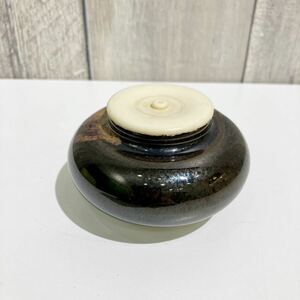 茶道具 茶入　サイズ直径9cm高さ5.5cm 茶道家整理品