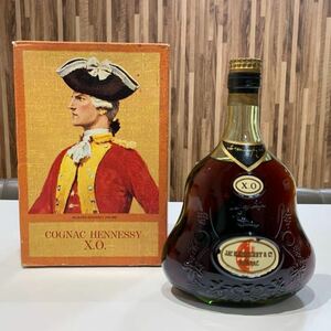 【D3483】未開栓 古酒 JA.S HENNESSY & C.O ジャズ ヘネシー COGNAC コニャック XO グリーンボトル 箱付 700ml 