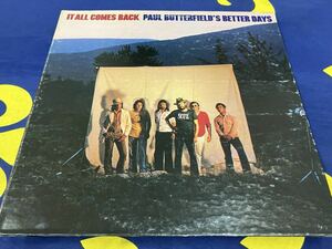 Paul Butterfield's Better Days★中古LP/USオリジナル盤「ポール・バターフィールド・ベター・デイズ～It All Comes Back」