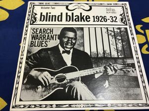 Blind Blake* used LP/US record [ blind * break ~1926~32]