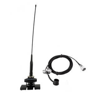 144/430MHz帯 ハッチバック/トランクアンテナ基台 RG316(1.5D-2V相当)MJL-MP接栓付 同軸ケーブル5m デュアルバンドアンテナ フリマ対応