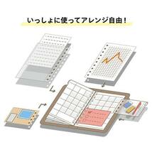 2024年 1月始まり マルマン 手帳 2024 ノート デ ダイアリー A5 FD42-24 ピンク マンスリースケジュール帳 ルーズリーフ_画像8