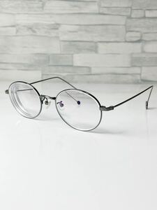 JINSドラえもんモデル -きこりの泉モデル- UMF-23S-007 ジンズ オーバル型 ガンメタル 眼鏡 良品
