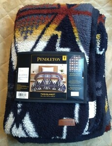 ペンドルトン PENDLETON ブランケット BoA ボア フリース ポリエステル ツイン 167×233cm ネイビー 