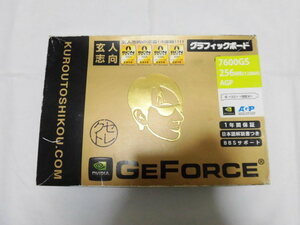 . person intention GF7600GS-A256H (GeForce 7600GS) 256MB DDR2 AGP BOX *AGP 8X correspondence box accessory all attaching *