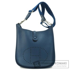 HERMES エルメス エブリン3 PM ネイビー シルバー金具 ショルダーバッグ トリヨン レディース 中古