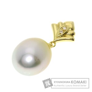  jewelry pearl pearl pendant top K18 yellow gold used 