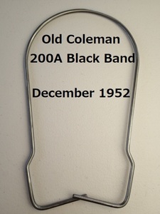 【Coleman】U.S.A. 200Aブラックバンド赤ランタン ベイル（ハンドル）1952年12月★廃盤 200/200A/201/200A700　コールマン　ヴィンテージ 