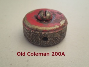 【Coleman】1950年代 3ピース 200Aビス付燃料赤フィラーキャップ （給油キャップ）★ビンテージ廃盤 赤ランタン コールマン