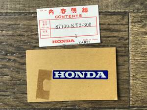 HONDA　フロントフォーク マーク　87130-KT2-300　TLM200R/XLR250R　ホンダ　★新品未使用★純正品★