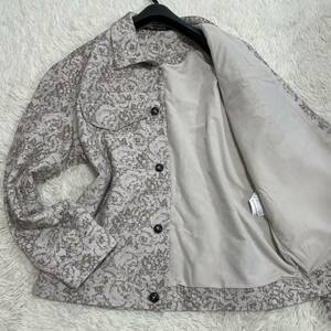 未使用級 ZARA CPOジャケット ピンクベージュ 花柄 サイズXL シャツジャケット 22AW ブルゾン ザラ 秋冬春 美品 大きいサイズ