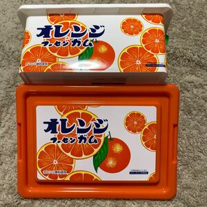 オレンジ　フーセンガム　お菓子　コンテナ　BOX コンテナのみ 送料510円〜