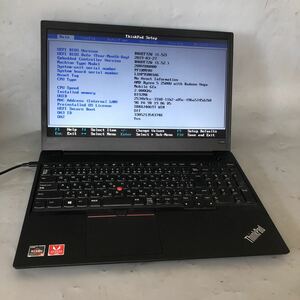 JXJK 在庫あり【ジャンク】Lenovo E585 /AMD RYZEN 5 2500U 2.0/ メモリ:8GB /HDD:500GB /動作未確認/BIOS確認済